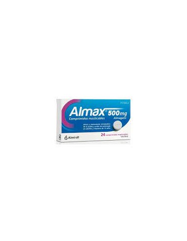 ALMAX 500 MG 24 COMPRIMIDOS MASTICABLES