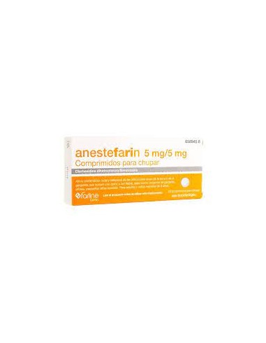 ANESTEFARIN 5 MG/5 MG 20 COMPRIMIDOS...