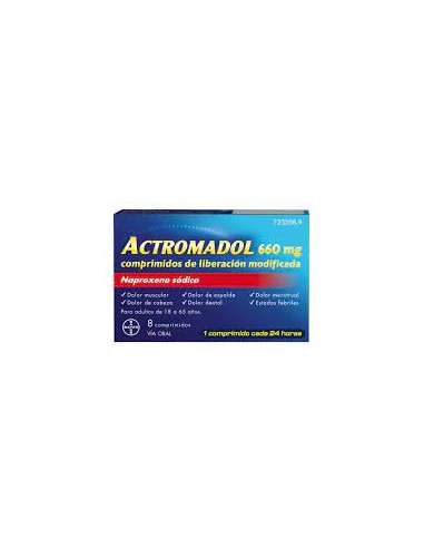 ACTROMADOL 660 MG 8 COMPRIMIDOS...