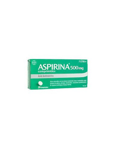 ASPIRINA 500 MG 20 COMPRIMIDOS