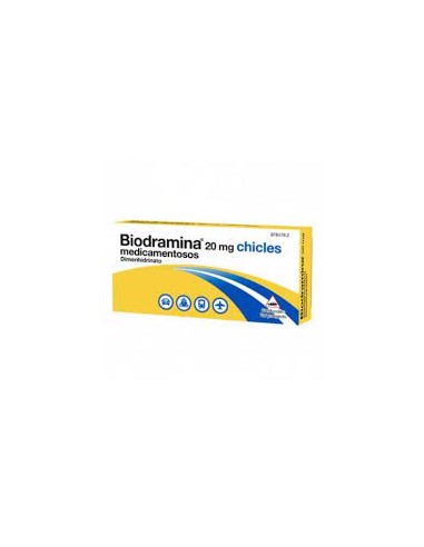 BIODRAMINA 20 MG 6 CHICLES...