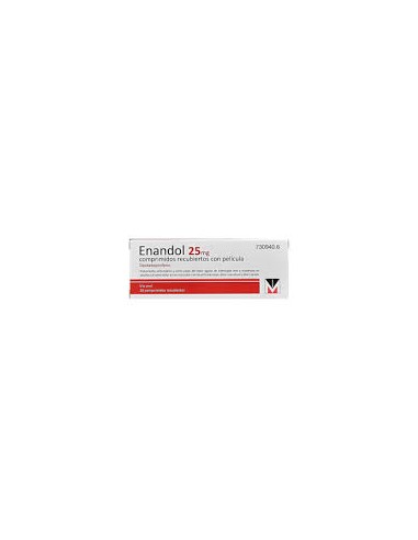 ENANDOL 25 MG 10 COMPRIMIDOS RECUBIERTOS