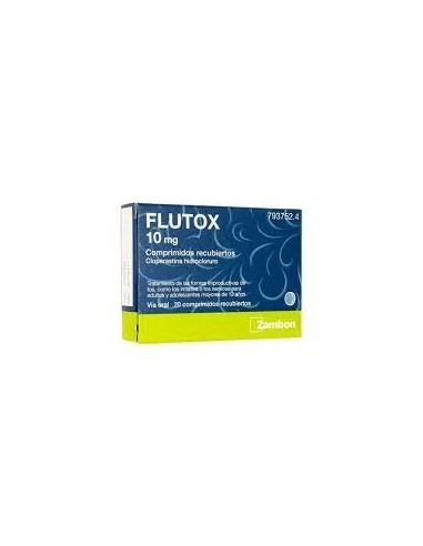 FLUTOX 10 MG 20 COMPRIMIDOS RECUBIERTOS