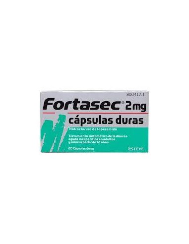 FORTASEC 2 MG 20 CAPSULAS