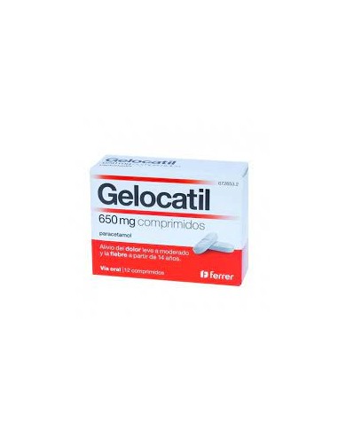 GELOCATIL 650 MG 12 COMPRIMIDOS (TIRAS)