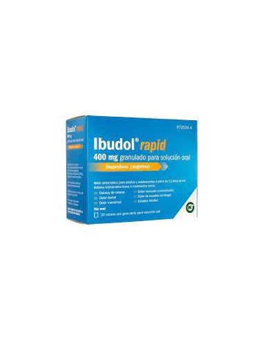 IBUDOL RAPID 400 MG 20 SOBRES...