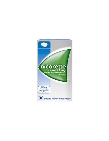 NICORETTE ICE MINT 2 MG 30 CHICLES...