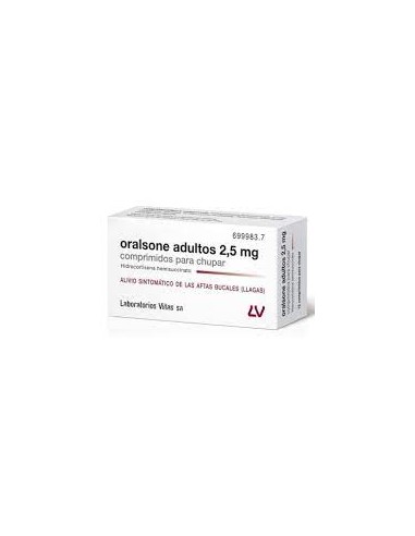 ORALSONE ADULTOS 2,5 MG 12...