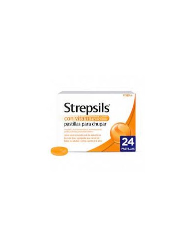 STREPSILS CON VITAMINA C 24 PASTILLAS...